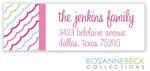 Rosanne Beck Return Address Labels - Ruffles - Pink