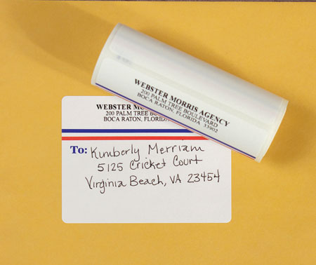 Rytex - Red/Blue Striped Shipping Labels Rytex - Red/Blue Striped Shipping Labels