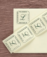 Rytex - Script Initial Address Labels (Square)