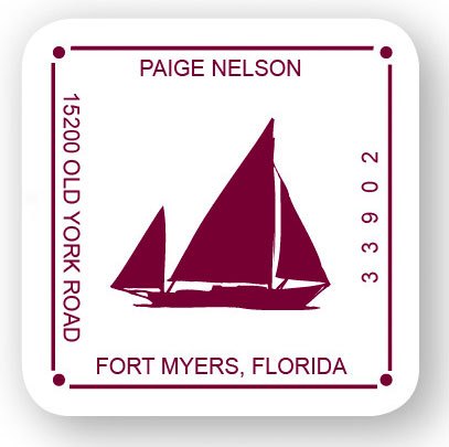 Rytex - Sailboat Address Labels (Square)