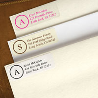 Address Labels by Rytex (New Script Initial)