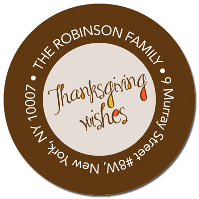 Spark & Spark Return Address Labels (Thanksgiving Wishes)