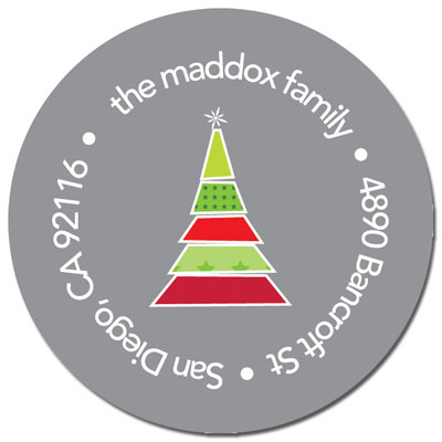 Spark & Spark Return Address Labels (Xmas Trees With Stars) Spark & Spark Return Address Labels (Xmas Trees With Stars)