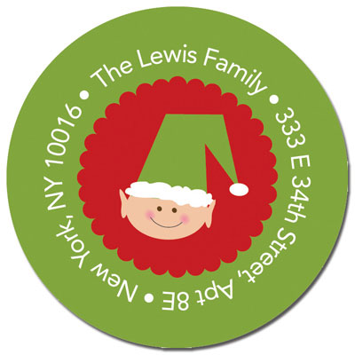 Spark & Spark Return Address Labels (Santa And Elves) Spark & Spark Return Address Labels (Santa And Elves)