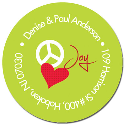 Spark & Spark Return Address Labels (Peace - Love & Joy)