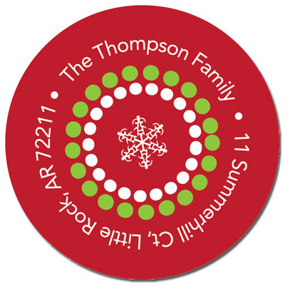 Spark & Spark Return Address Labels (Photo Ornaments - Red) Spark & Spark Return Address Labels (Photo Ornaments - Red)