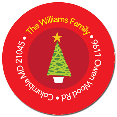 Spark & Spark Return Address Labels (Xmas Modern Tree) Spark & Spark Return Address Labels (Xmas Modern Tree)