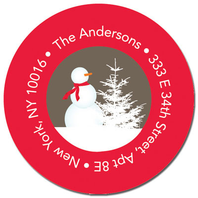 Spark & Spark Return Address Labels (Snowy Day - Red) Spark & Spark Return Address Labels (Snowy Day - Red)