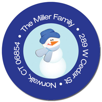 Spark & Spark Return Address Labels (Snowman In The Snow) Spark & Spark Return Address Labels (Snowman In The Snow)