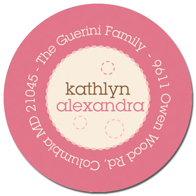 Spark & Spark Return Address Labels (Delicate Pink Circles)