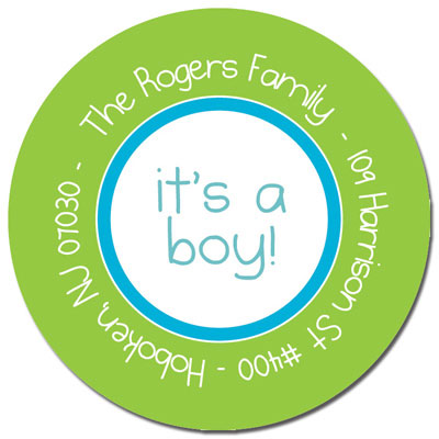 Spark & Spark Return Address Labels (My Baby Face - Boy)