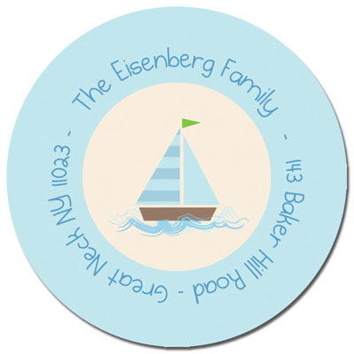 Spark & Spark Return Address Labels (My Blue Sailboat)