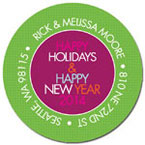 Spark & Spark Return Address Labels (Hanging Ornaments -Green)