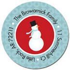 Spark & Spark Return Address Labels (Cute Snowman)