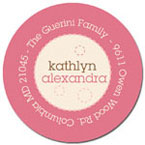 Spark & Spark Return Address Labels (Delicate Pink Circles)