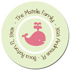 Spark & Spark Return Address Labels (Play Baby Whale - Green)