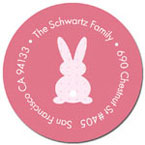 Spark & Spark Return Address Labels (Little Bunny - Pink)