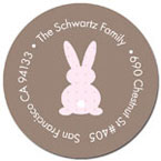 Spark & Spark Return Address Labels (Little Bunny - Lite Choc)