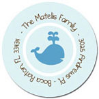 Spark & Spark Return Address Labels (Baby Whale Playing)