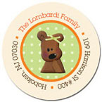 Spark & Spark Return Address Labels (Teddy Bear - Orange)