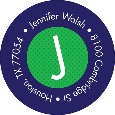 Spark & Spark Return Address Labels (My Green Initial) Spark & Spark Return Address Labels (My Green Initial)