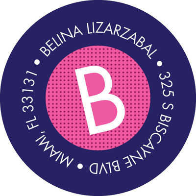 Spark & Spark Return Address Labels (My Pink Initial) Spark & Spark Return Address Labels (My Pink Initial)