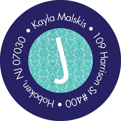 Spark & Spark Return Address Labels (My Blue Initial) Spark & Spark Return Address Labels (My Blue Initial)