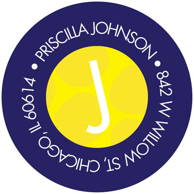 Spark & Spark Return Address Labels (My Yellow Initial) Spark & Spark Return Address Labels (My Yellow Initial)