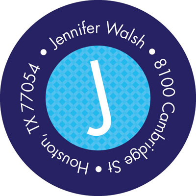 Spark & Spark Return Address Labels (My Bold Blue Initial) Spark & Spark Return Address Labels (My Bold Blue Initial)