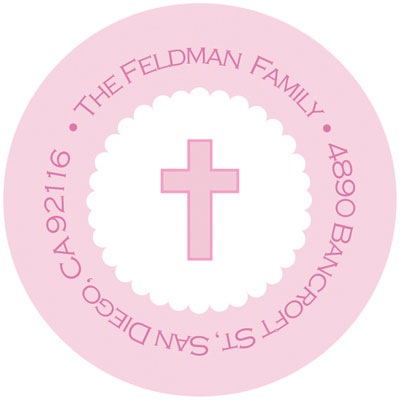 Spark & Spark Return Address Labels (Thick Pink Cross) Spark & Spark Return Address Labels (Thick Pink Cross)