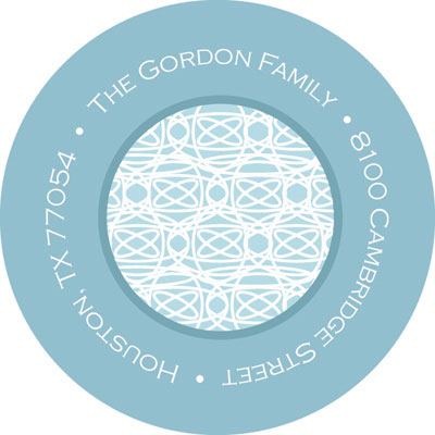 Spark & Spark Return Address Labels (Lace On Blue) Spark & Spark Return Address Labels (Lace On Blue)