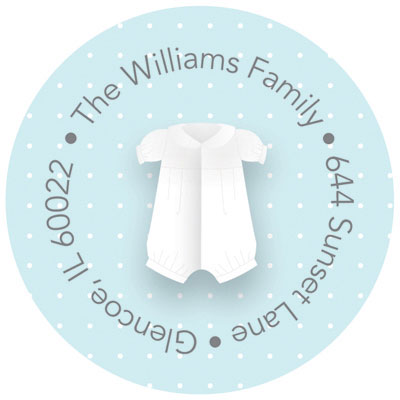 Spark & Spark Return Address Labels (A Baptism Boy Suit)