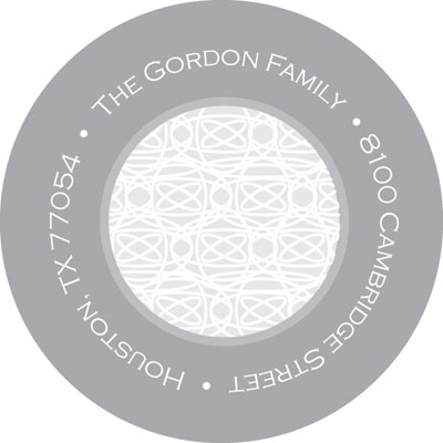 Spark & Spark Return Address Labels (Lace On Silver) Spark & Spark Return Address Labels (Lace On Silver)