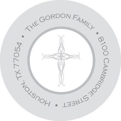 Spark & Spark Return Address Labels (Whimsical Silver Cross) Spark & Spark Return Address Labels (Whimsical Silver Cross)
