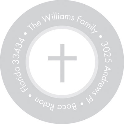 Spark & Spark Return Address Labels (Silver Polka Dots)