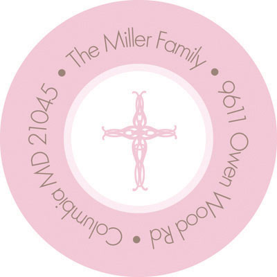 Spark & Spark Return Address Labels (Pink Cross & Stripes) Spark & Spark Return Address Labels (Pink Cross & Stripes)