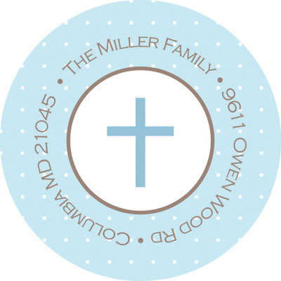 Spark & Spark Return Address Labels (Darling Blue Communion)