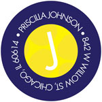 Spark & Spark Return Address Labels (My Yellow Initial)