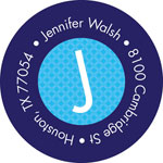 Spark & Spark Return Address Labels (My Bold Blue Initial)