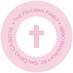 Spark & Spark Return Address Labels (Thick Pink Cross)