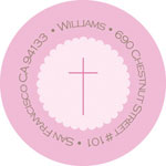 Spark & Spark Return Address Labels (Simple Scallop In Pink)