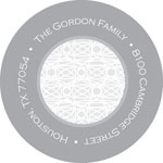 Spark & Spark Return Address Labels (Lace On Silver)