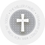 Spark & Spark Return Address Labels (Quilted Silver Cross)