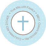 Spark & Spark Return Address Labels (Darling Blue Communion)