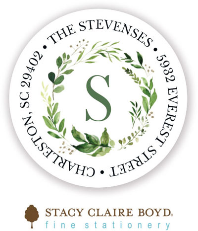 Address Labels & Gift Stickers by Stacy Claire Boyd (Painted Foliage)