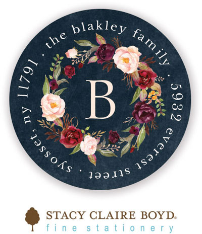 Address Labels & Gift Stickers by Stacy Claire Boyd (Merlot Bouquet) Address Labels & Gift Stickers by Stacy Claire Boyd (Merlot Bouquet)