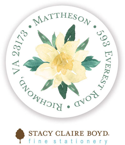 Address Labels & Gift Stickers by Stacy Claire Boyd (Southern Blooms)