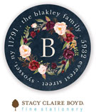 Address Labels & Gift Stickers by Stacy Claire Boyd (Merlot Bouquet)