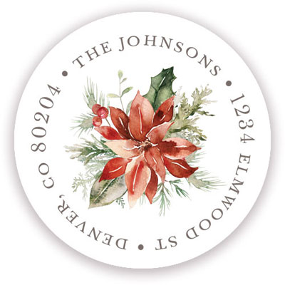 Address Labels & Gift Stickers by Stacy Claire Boyd (Seasonal Bouquet)