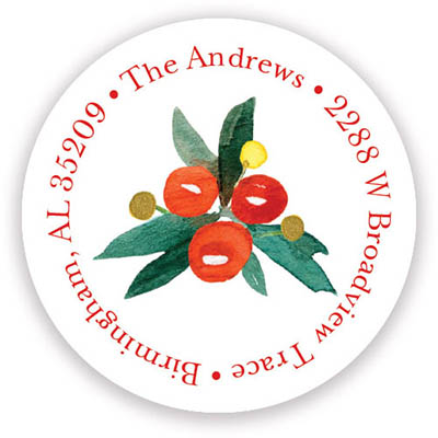 Holiday Address Labels & Gift Stickers by Stacy Claire Boyd (Bright Berry Border) Holiday Address Labels & Gift Stickers by Stacy Claire Boyd (Bright Berry Border)